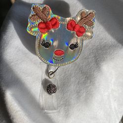 Reindeer Badge Reel 