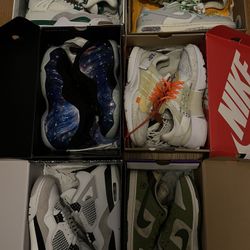 JORDANS / NIKES 🔥 4s / FOAMS / OFF- WHITES / YUTOS