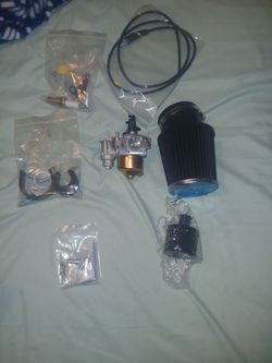 Carburetor Upgrade Kit with Air Filter and Cables