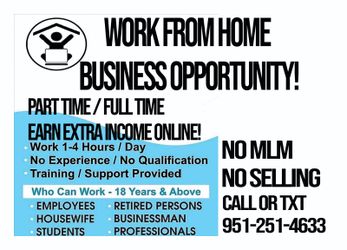 Work from home !!!