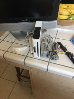Nintendo Wii with controller and nunchuck