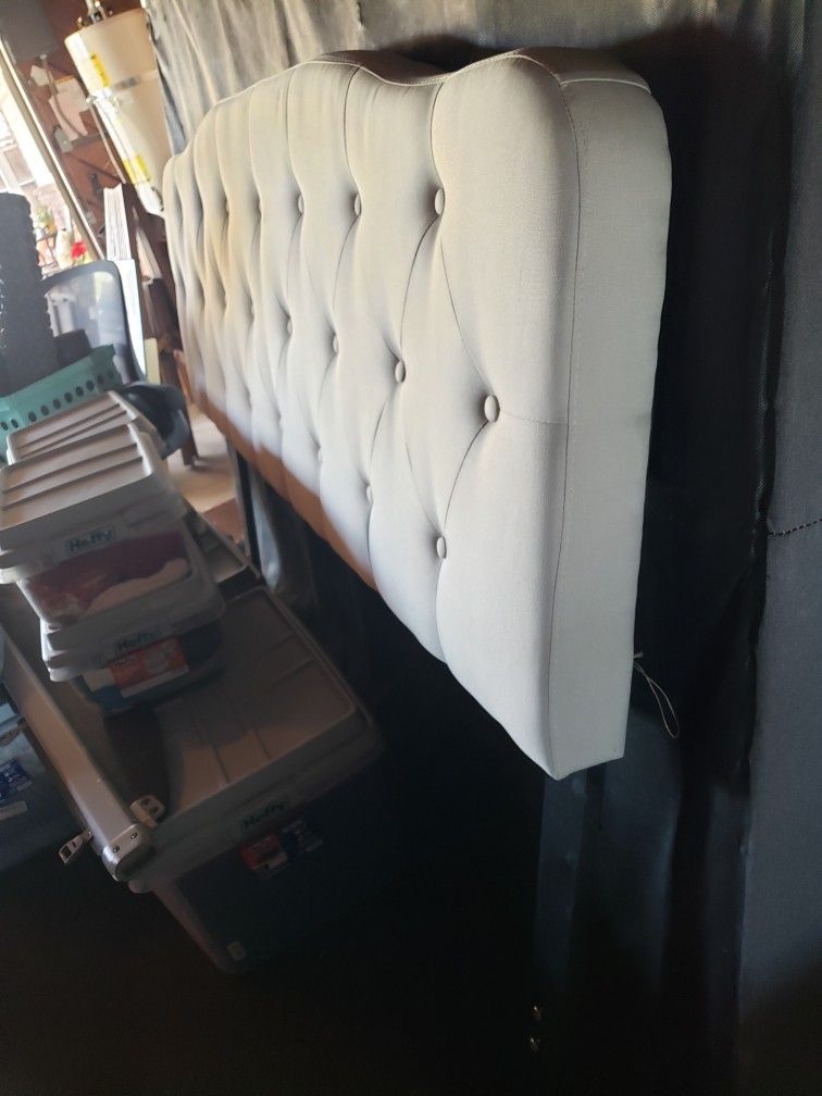 Headboard Queen Size Gray Fabric for Sale in La Mesa, CA OfferUp