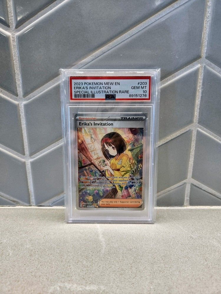 Pokemon Scarlet & Violet 151 Erika's Invitation 203 PSA 10!