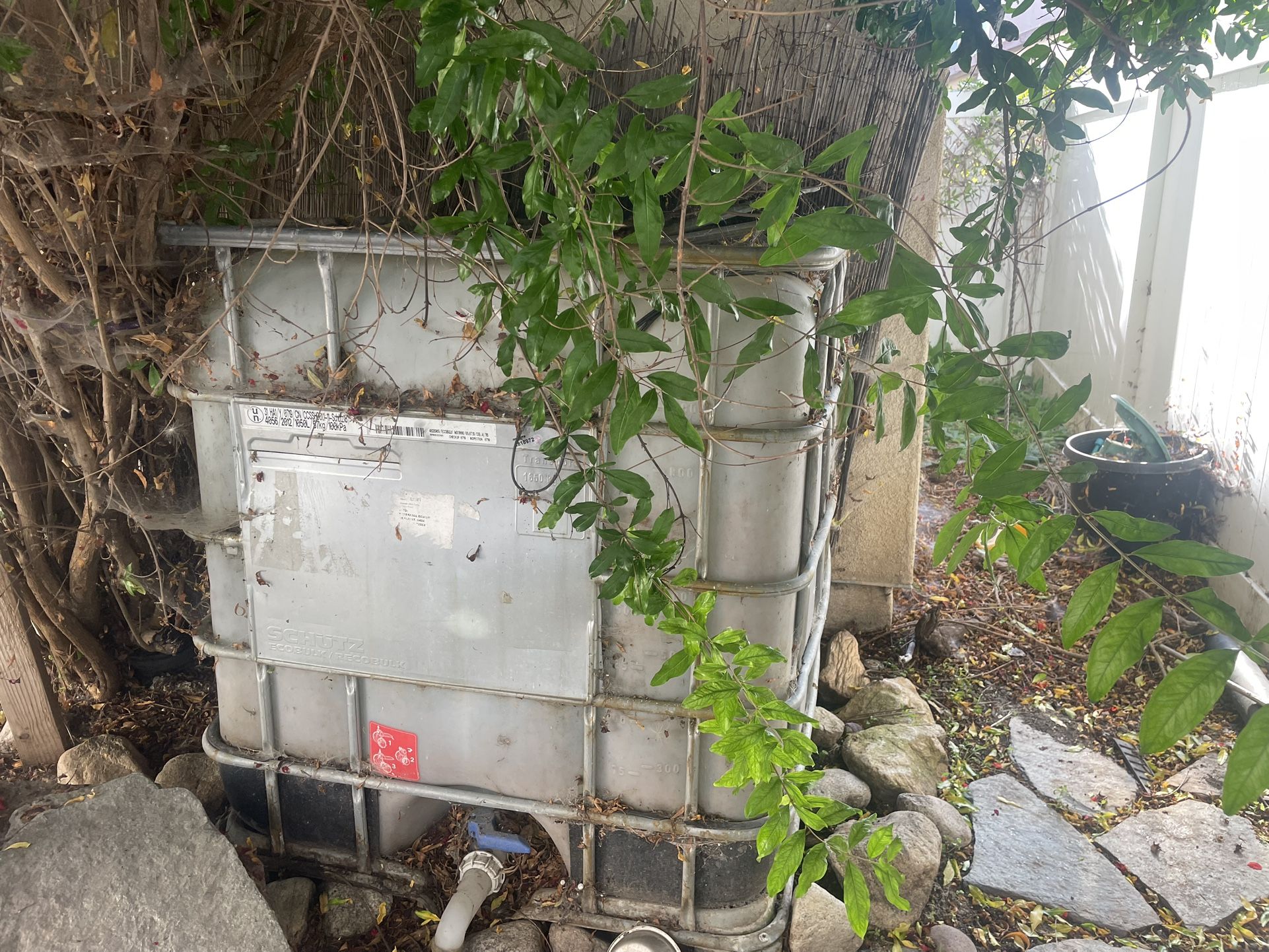 1,050 Liters IBC Water Storage Container
