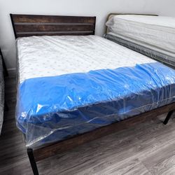 Beautiful Premium Thick Queen Hybrid Mattress. Even Better Get It’s Box Spring For Extra $50. Best Deals In Town For Brand Name And Quality Mattresss.