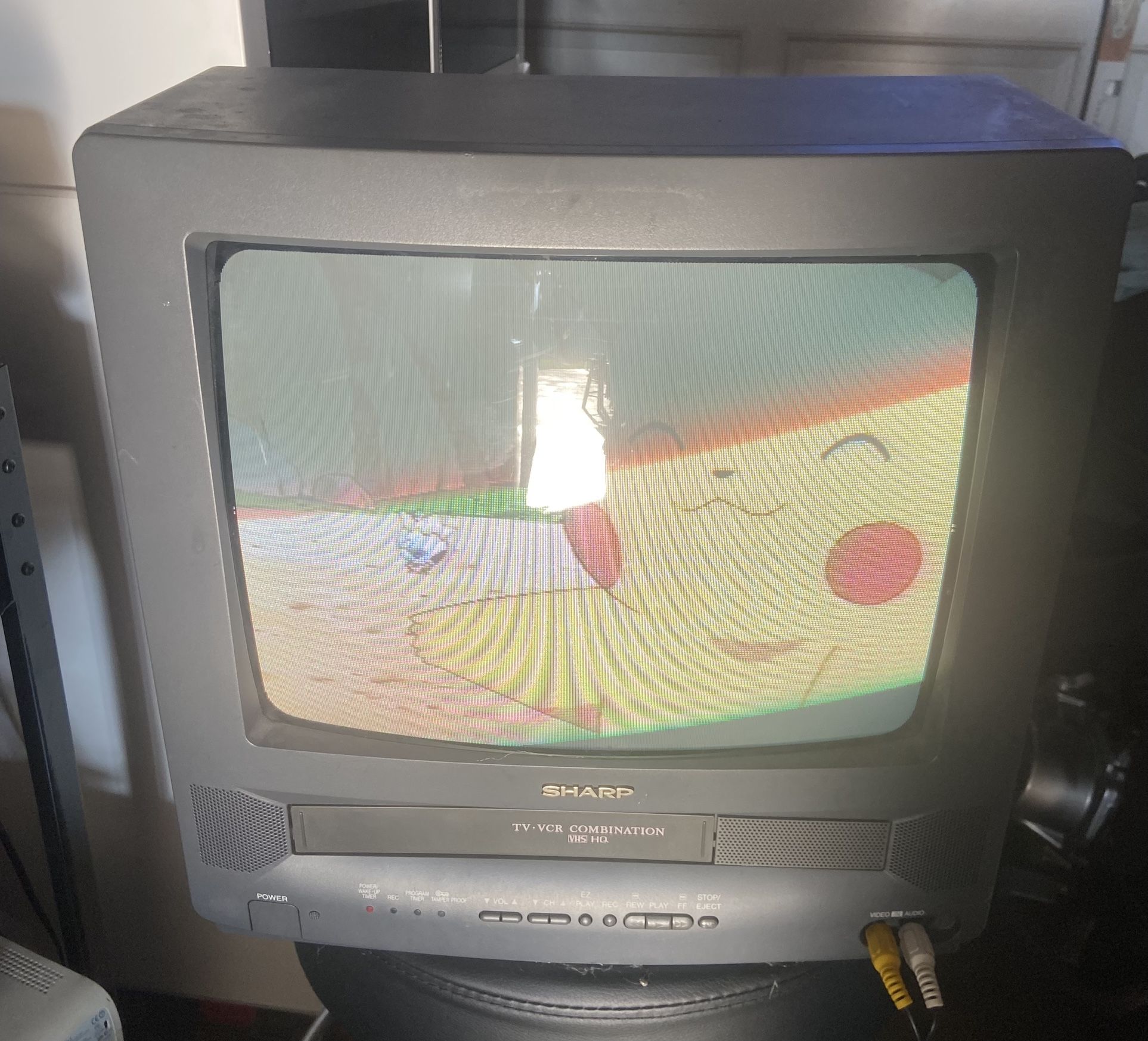 SHARP TV + VCR Combo 13" CRT Retro Gaming 13VT-K100