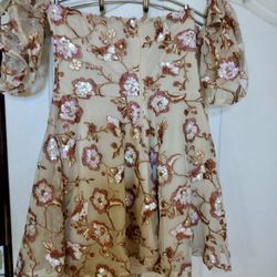 Off shoulder Jr Dress Large