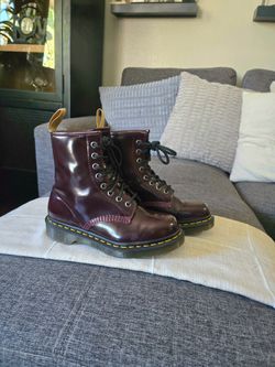 Dr. Martens 1460 Vegan Cherry Red Boots Men's Size 4