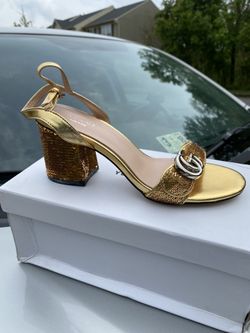 Sale!!! Gucci GG Marmont Mid-heeled Sandal Size 8W