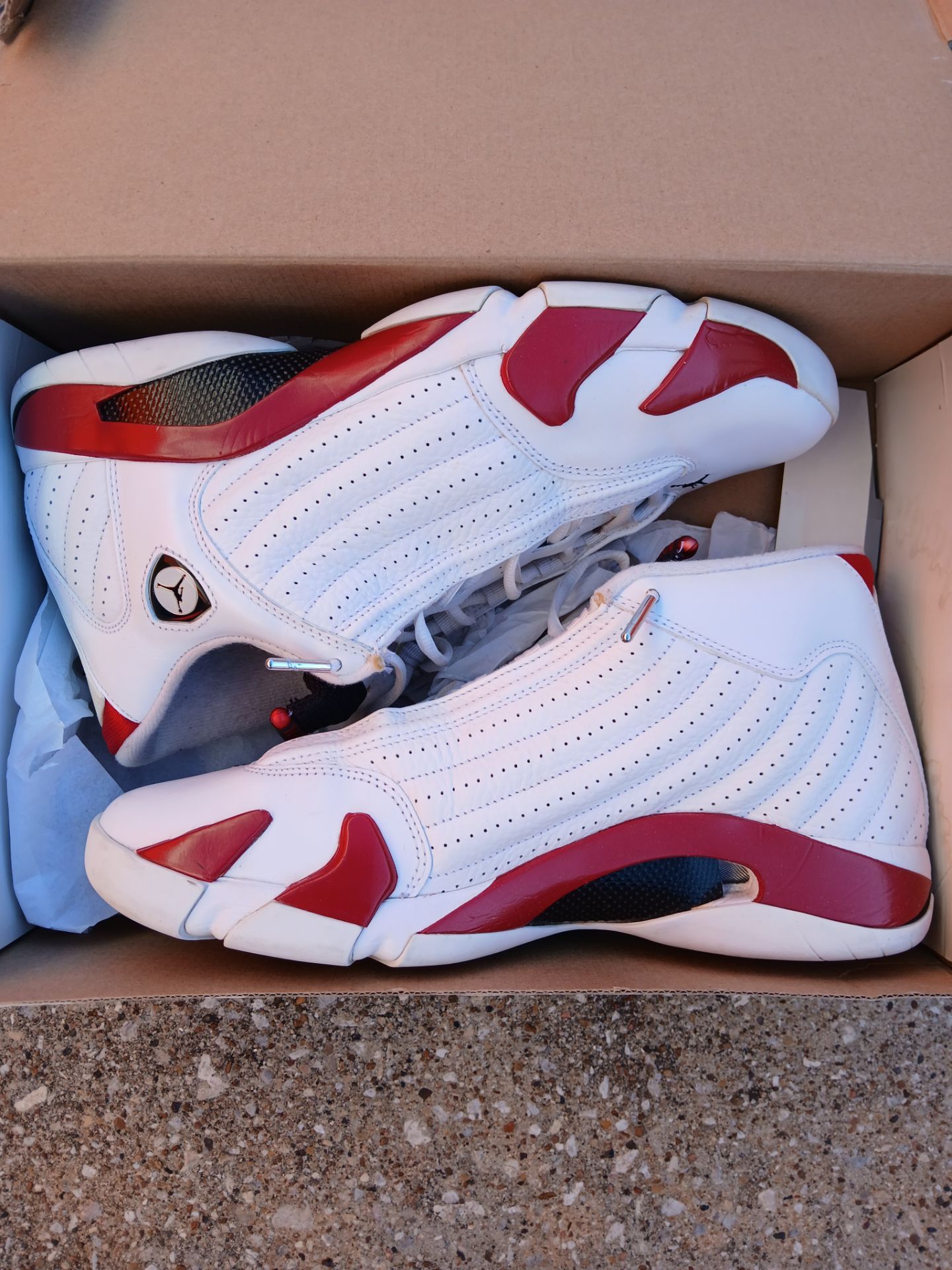 Air jordan 14 retro 'candy cane'487471-101
