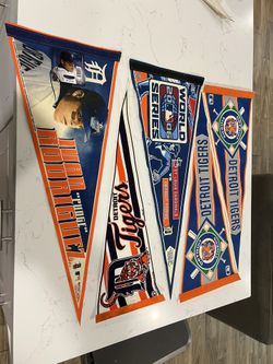 Vintage Detroit Tigers Baseball Pennants