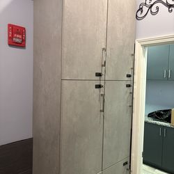 Custom built lockers.