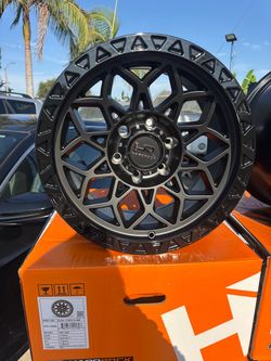 4 NEW WHEELS 17x9 6x139.7 -12mm offset matte black gloss