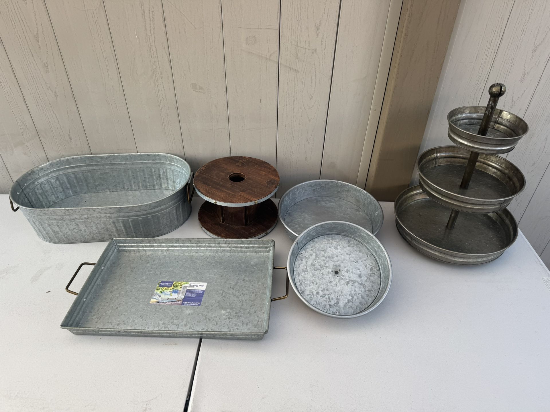 Galvanized Party Plates