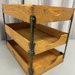 Mcm Wood 3 Tier Letter Tray 
