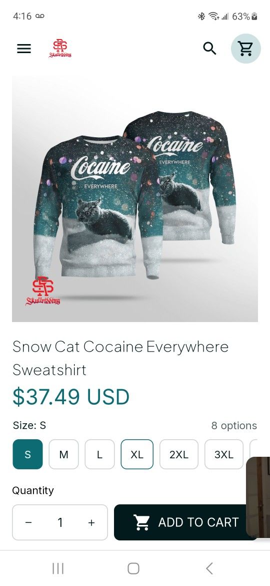 (New) Snow ❄️  CAT Sweatshirt!!