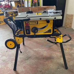 DeWALT 10 in Table Saw with Rolling Stand