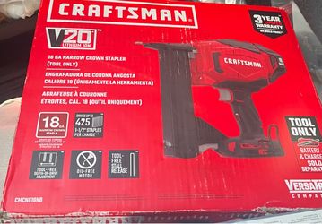 CRAFTSMAN V20 18 -Gauge Narrow Crown Stapler