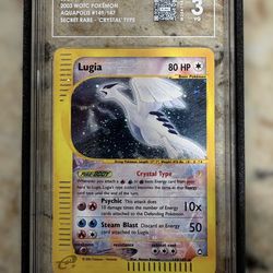 2003 Pokemon Aquapolis Crystal Lugia Holo TAG 3