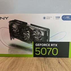 PNY GeForce RTX™ 5070 12GB GDDR7 Overclocked Triple Fan