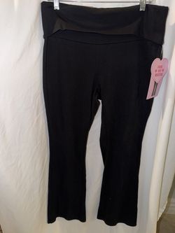 BNWT Women’s Pull On Pants, Black, Fold Over Waist, Size XL, Chrome Riot