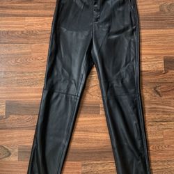 Truth By Republic size 2 Women Black Faux leather pant Skinny High Rise NWOT