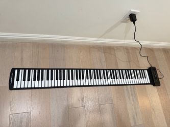 88 Keys Roll Up Keyboard Piano, Portable Electric Foldable Piano Rechargable