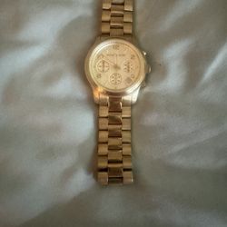 Brand new Michael Kors, Gold, watch with brand new battery