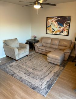 Couch with ottoman