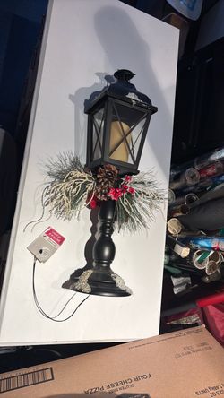 Christmas lantern. Lights up