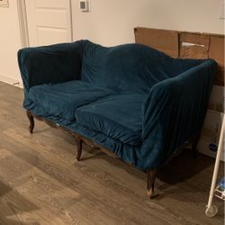 Vintage White Loveseat 