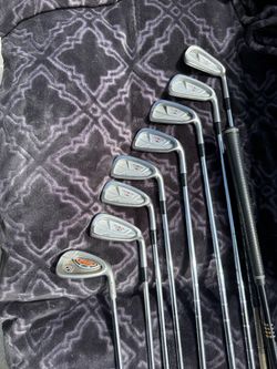 mizuno irons and 2 fairway drivers