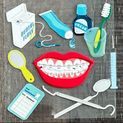 New Jolee’s Dental & Orthodontal Dimensional Scrapbook Craft Stickers