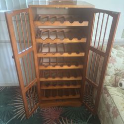 Woof Wine Rack With Pull Out Shelves