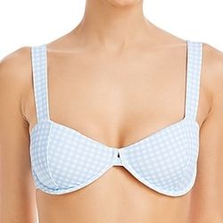 Aqua Swim Printed Underwire Bandeau Bikini Bra
