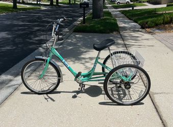Mint Condition -Sun Adult Tricycle 24” 7 Speed with Rear Basket