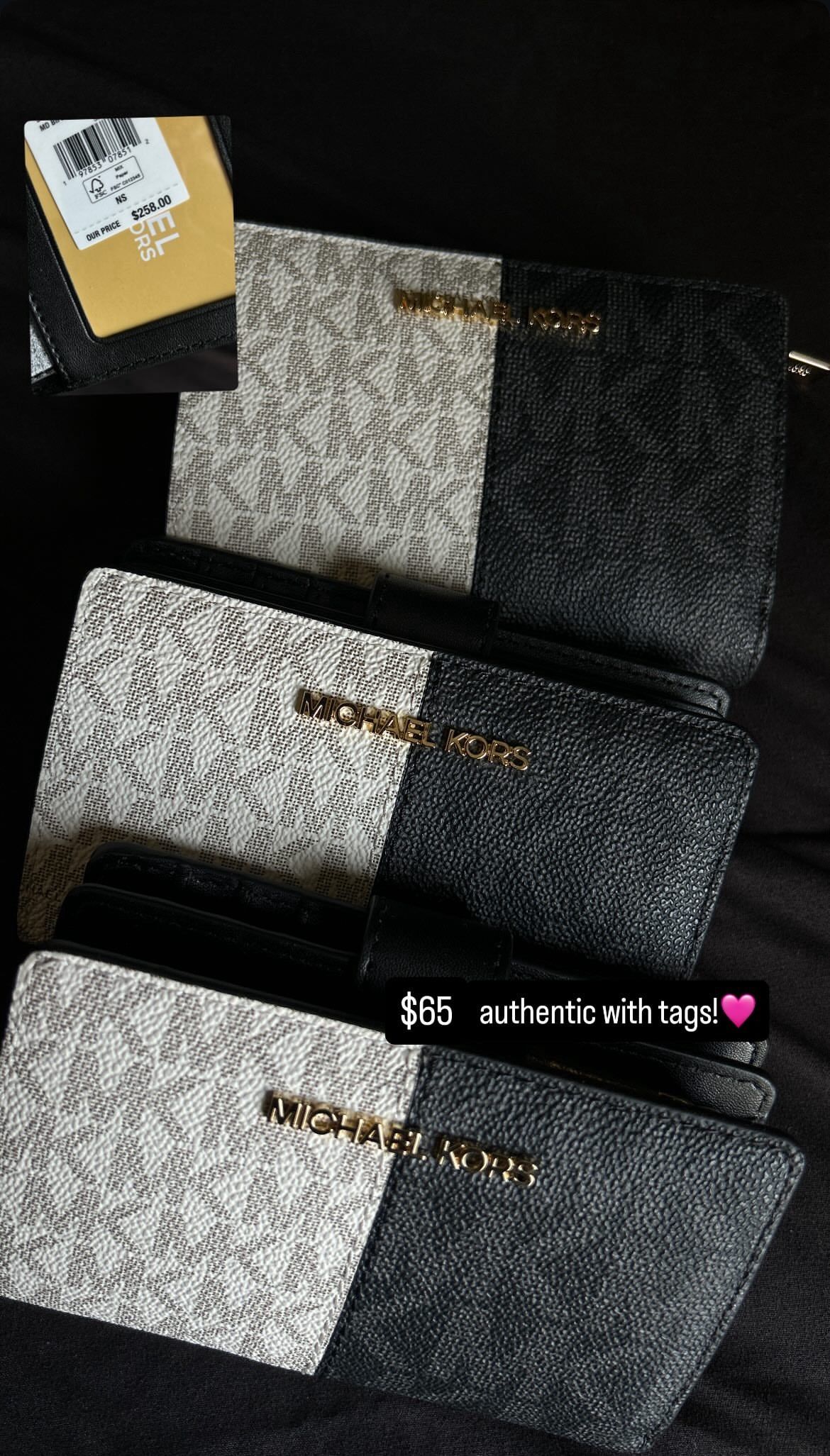 Three MK Half N Half Wallets
