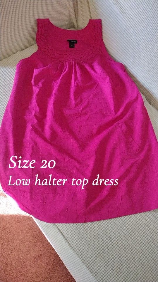Low Halter Top Dress