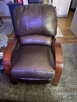Leather recliner