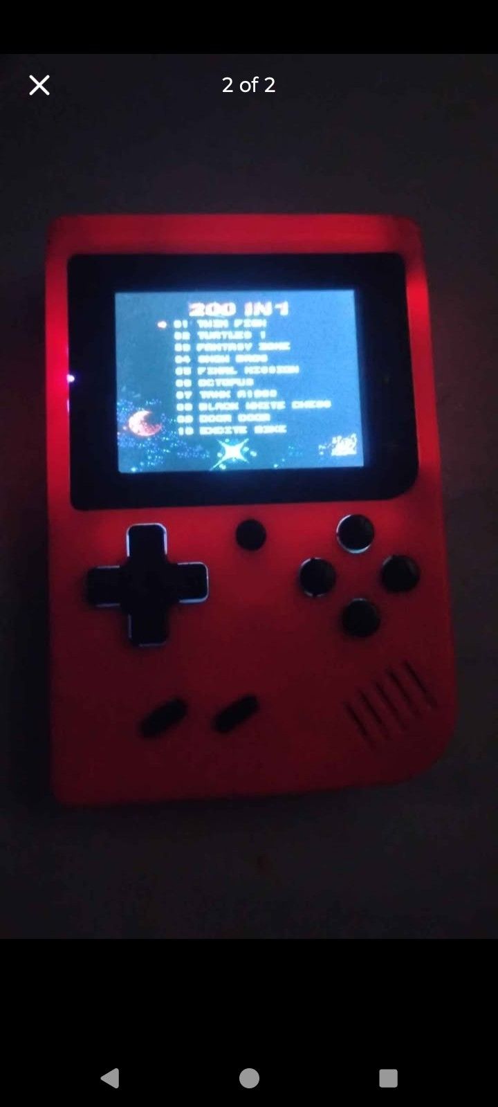 200 Games In One Console Red, Teenage Ninja Turtles And Jason And More Vintage Games