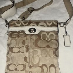 Coach OpArt signature crossbody bag