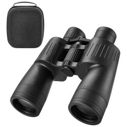 7x50 HD Binoculars High Powered, Large View Binoculars with Clear Low Light Vision-Binoculars for Bird Watching Cruise Travel, Night Vision Binoculars