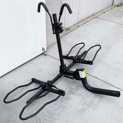 (NEW) $109 KAC 2-Bike Rack for Car, SUV, Hatchback Mount - 2” Anti-Wobble Hitch, Heavy Duty Bicycle Carrier