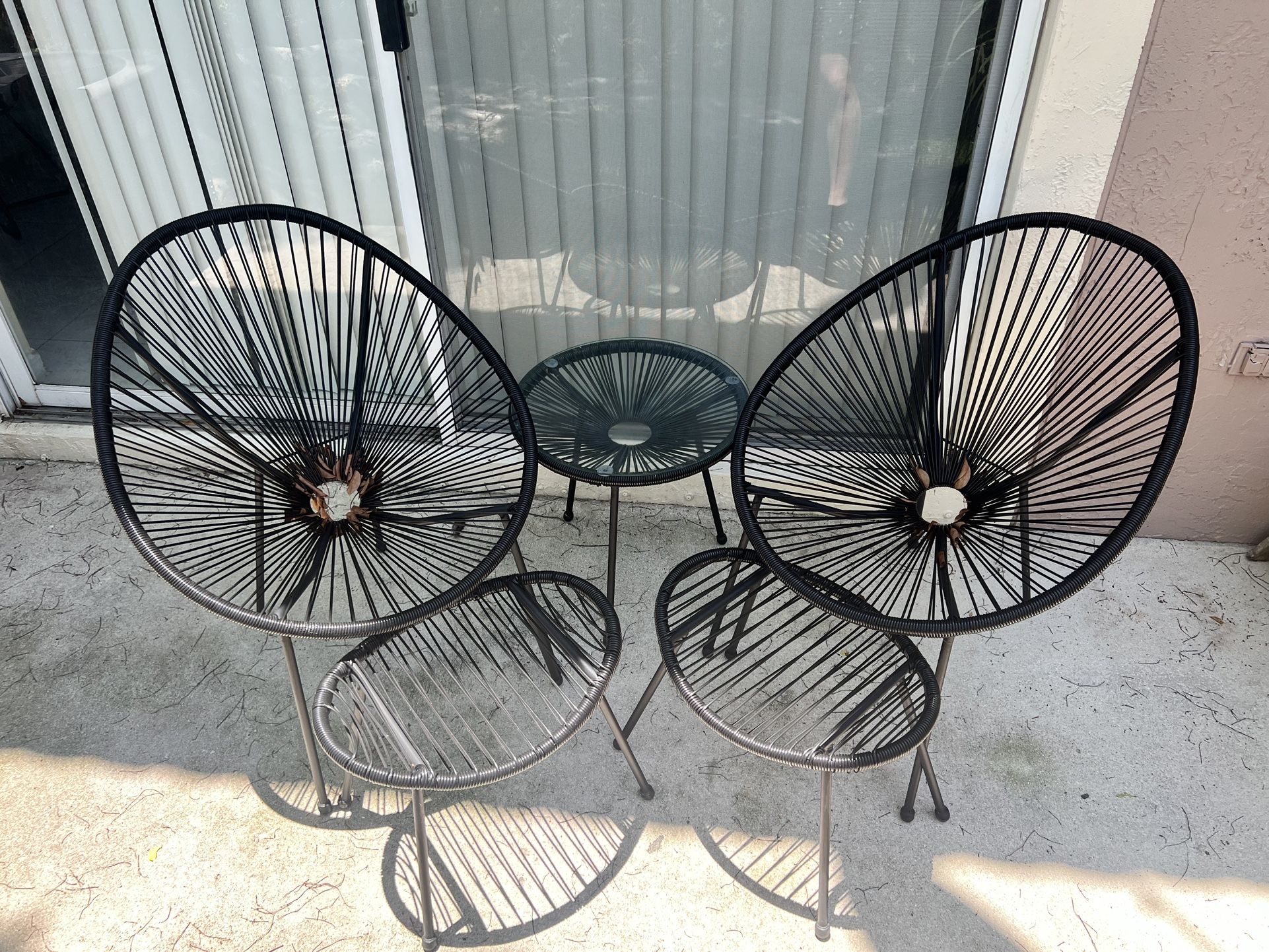 Patio Furniture Set - 5 Pieces - Exterior Furniture - 5 Pieces