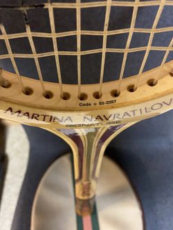 Vintage Spalding Tennis Racquet Racket Martina Navratilova Signature Light 4 3/8”