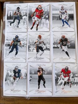 2024 Panini Prestige NFL Football Cards Lot of 9