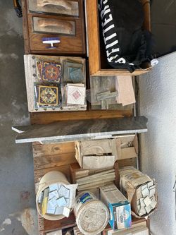 Random tile & other diy project materials