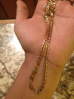 14K Gold Plated Cuban Link Necklace