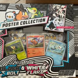 Pokemon Black Bolt White Flare Poster Collection