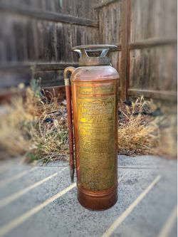 Foamite   Antique Empty Fire Extinguisher